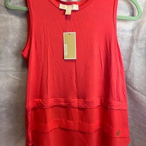 Cute Coral Michael Kors Sleeveless Top